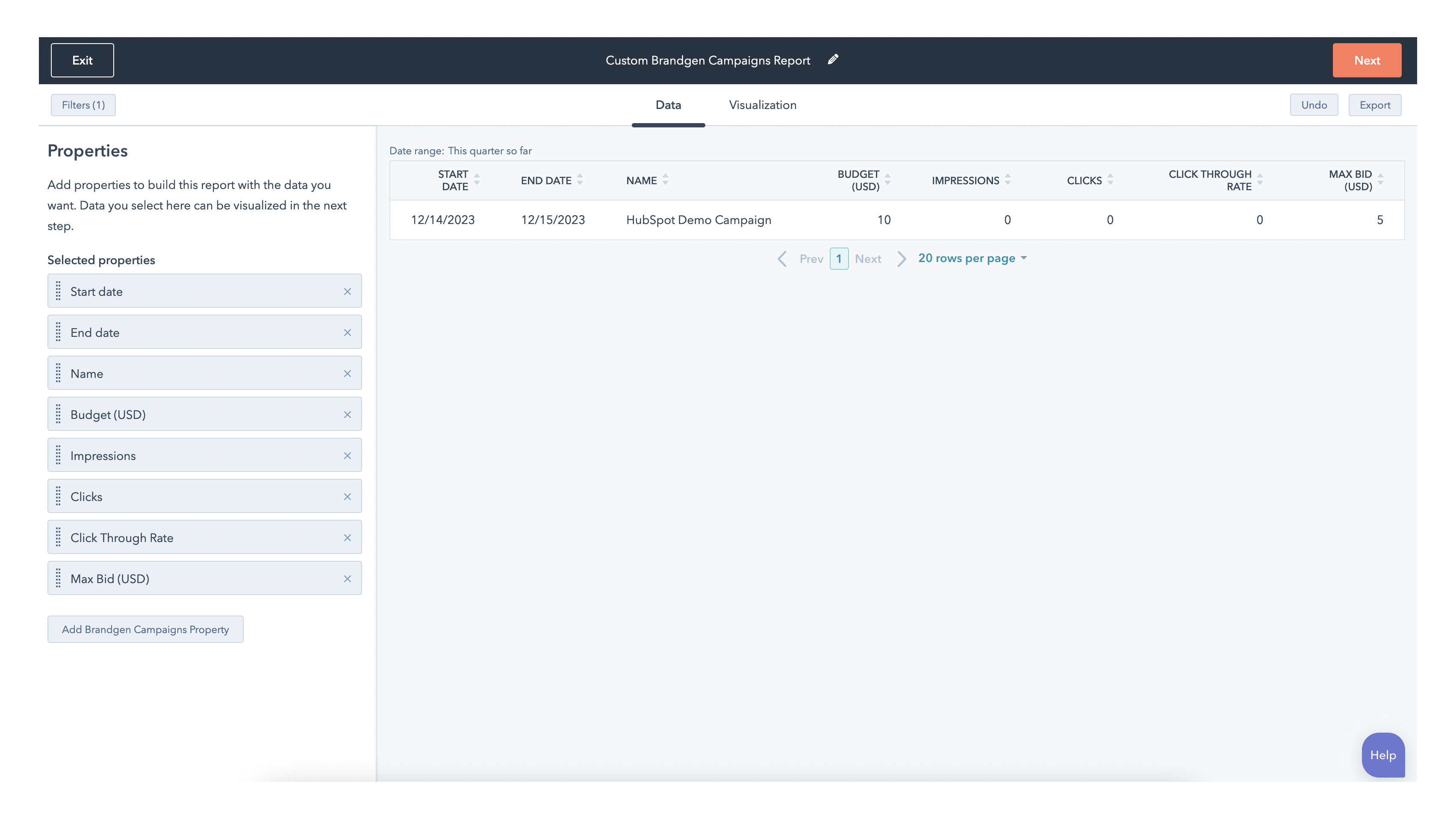 Enterprise Campaign Reporting (Beta)